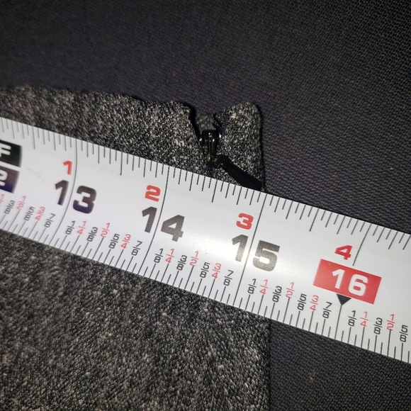 Halogen Women's Gray Polyester & Viscose Knee Length Flare Skirt Size Regular 6 - Picture 11 of 15